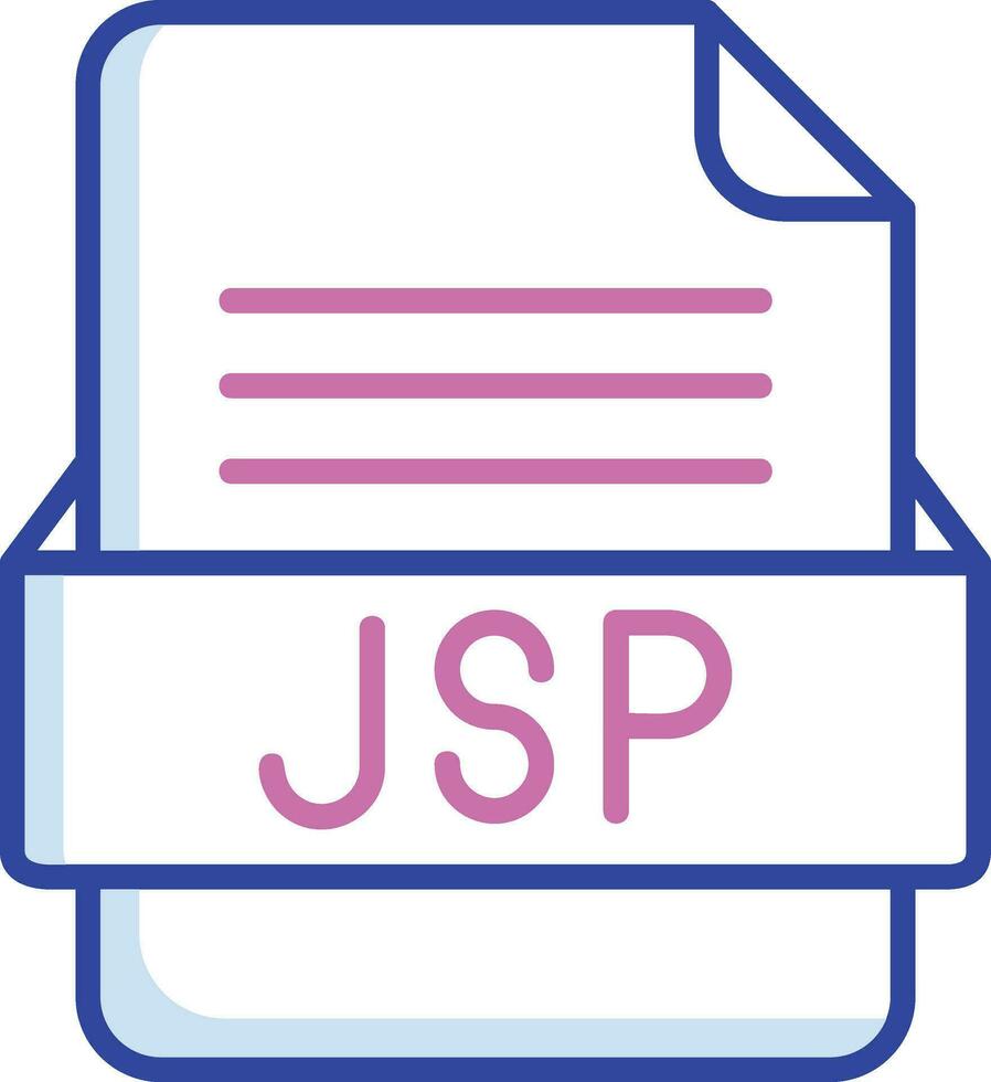 jsp Datei Format Vektor Symbol