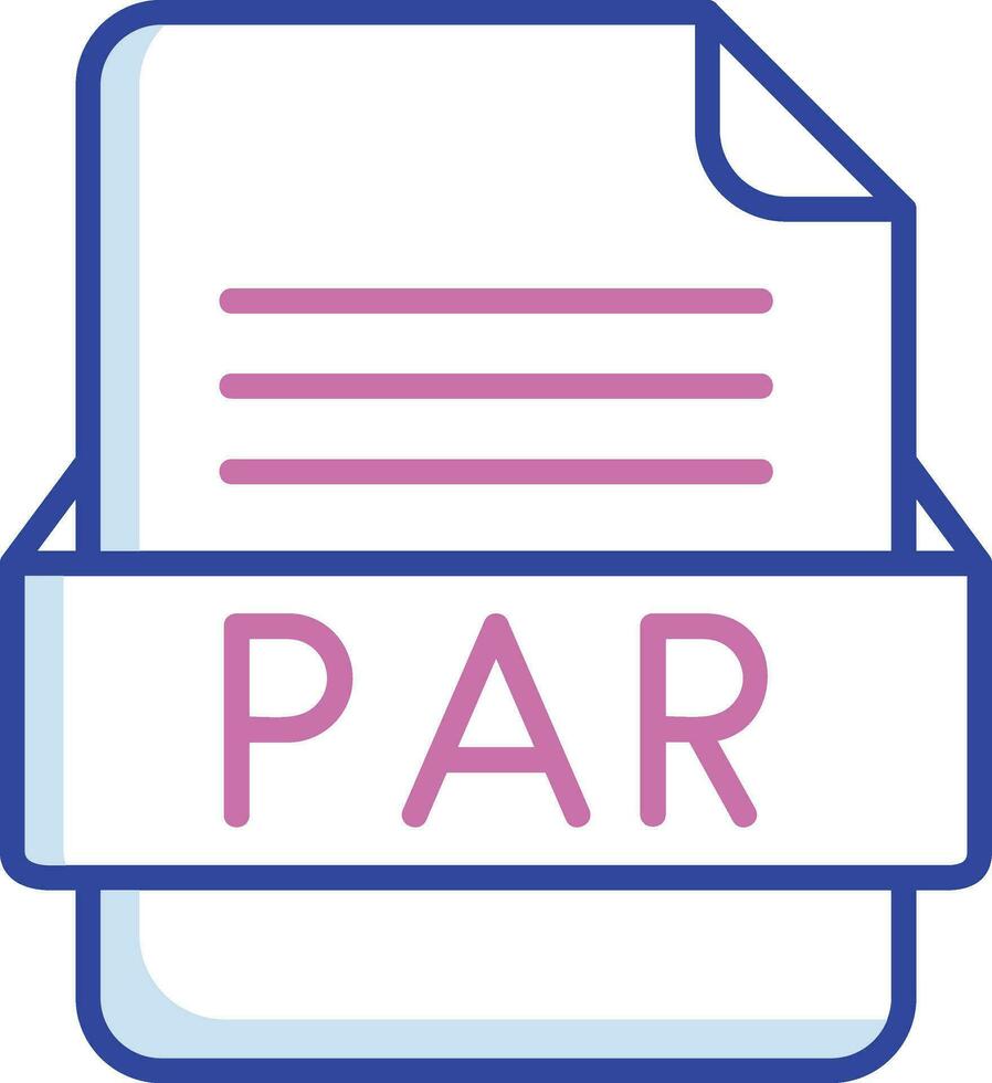 Par Datei Format Vektor Symbol