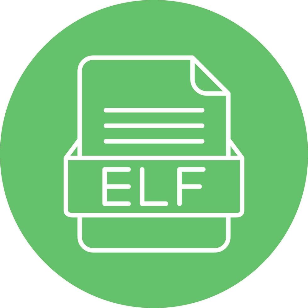 Elf Datei Format Vektor Symbol