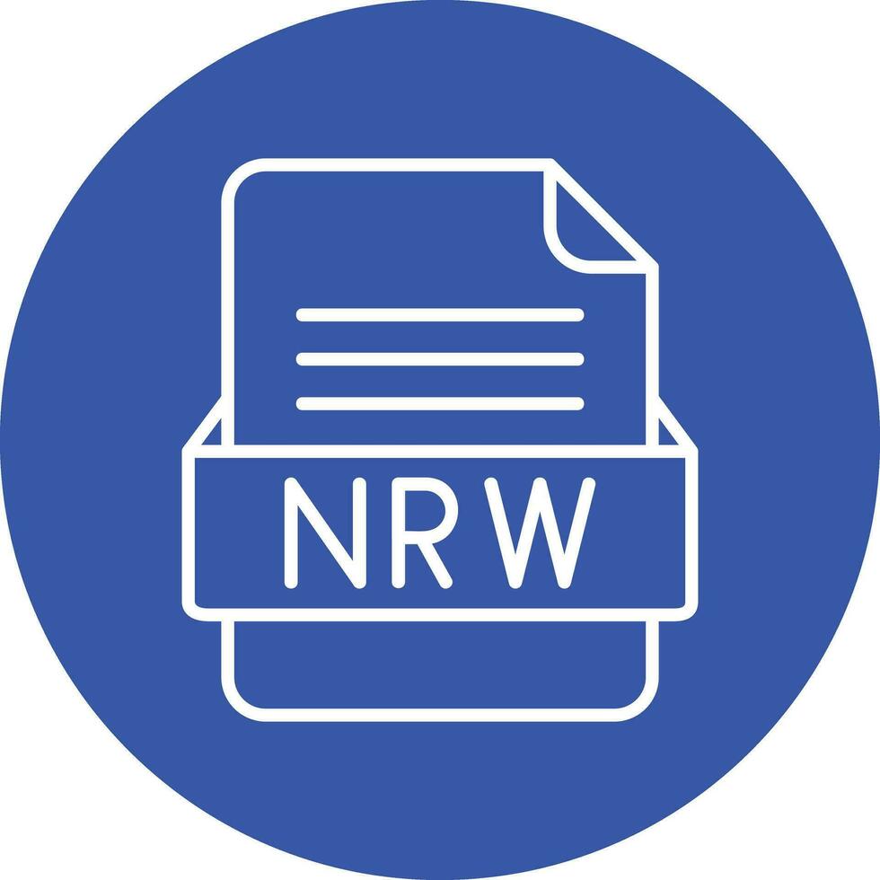 nrw Datei Format Vektor Symbol