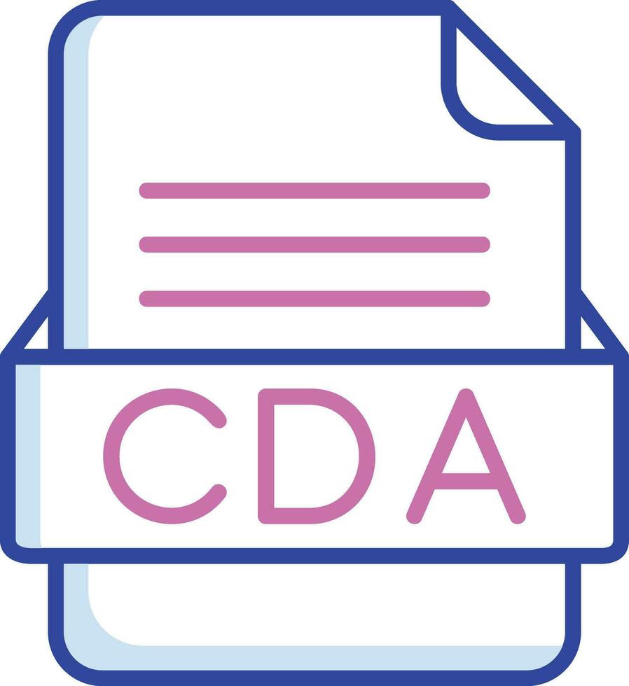 cda Datei Format Vektor Symbol