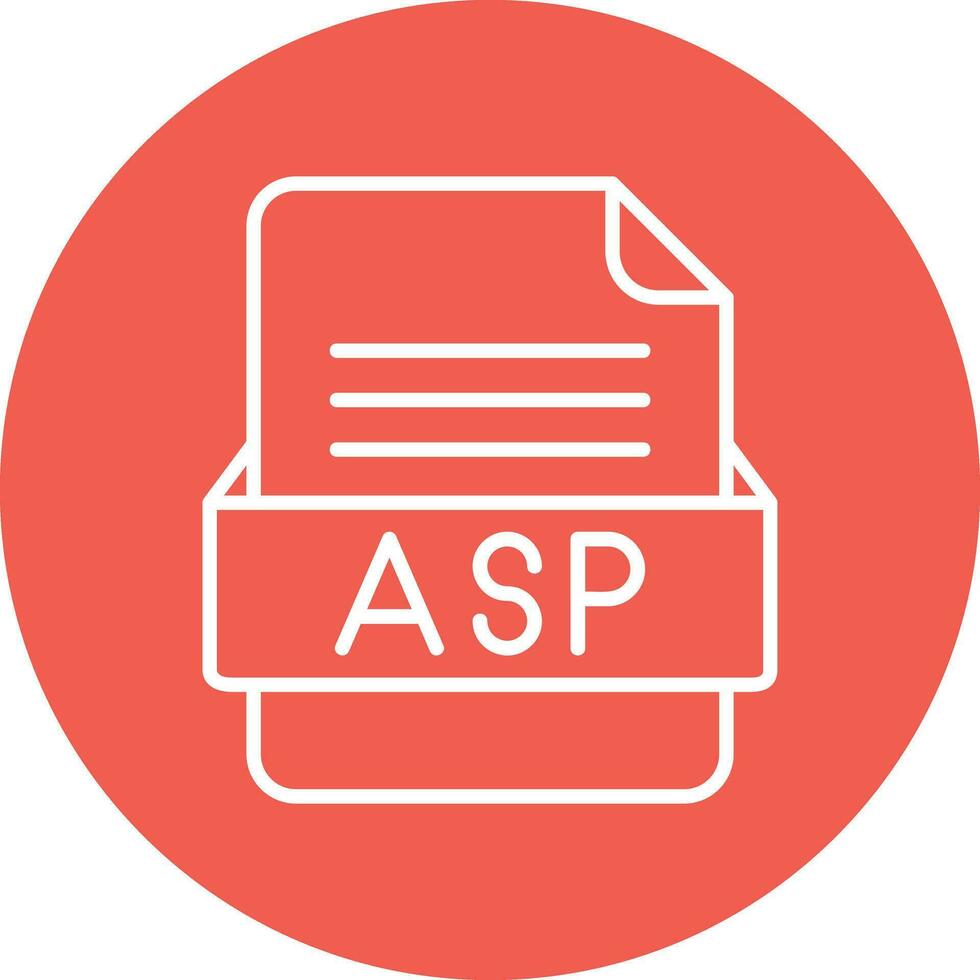 asp Datei Format Vektor Symbol