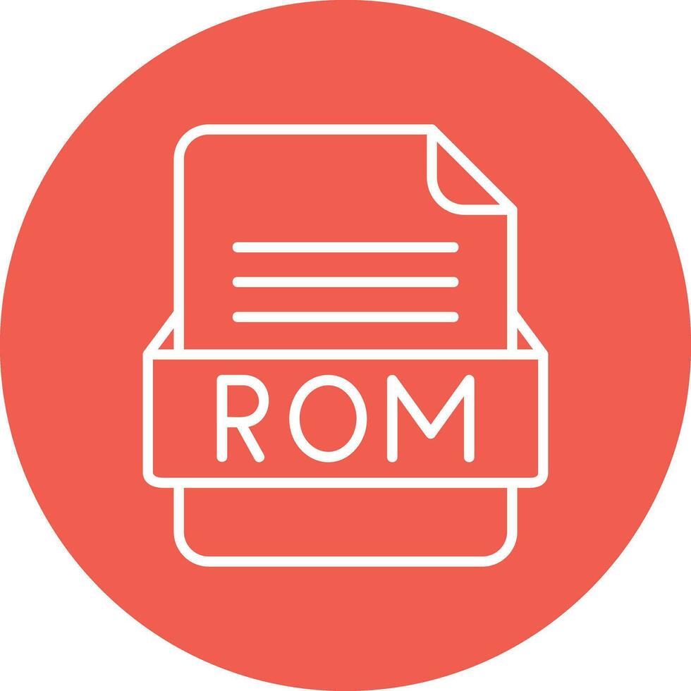 Rom Datei Format Vektor Symbol