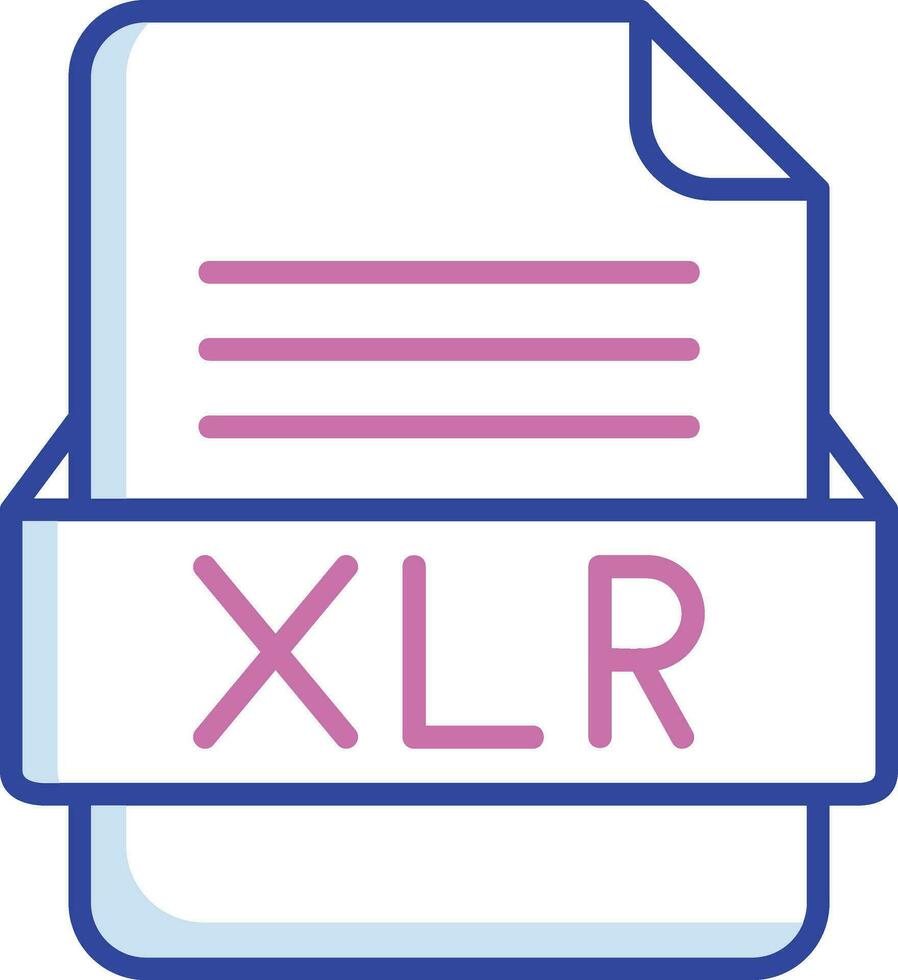 xlr Datei Format Vektor Symbol
