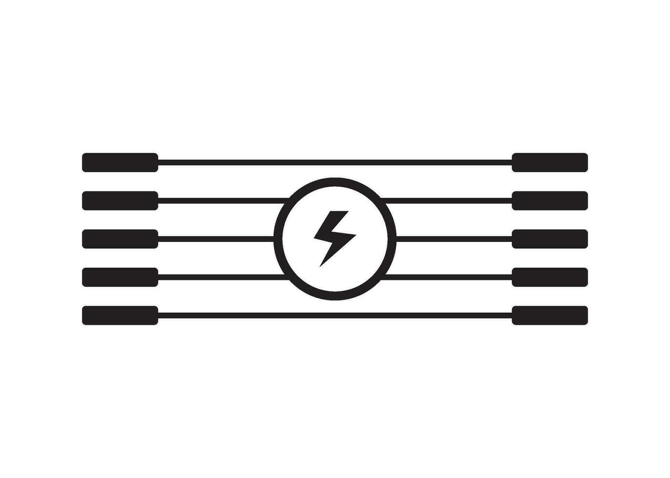 elektrisch Zaun Symbol Design Vektor isoliert