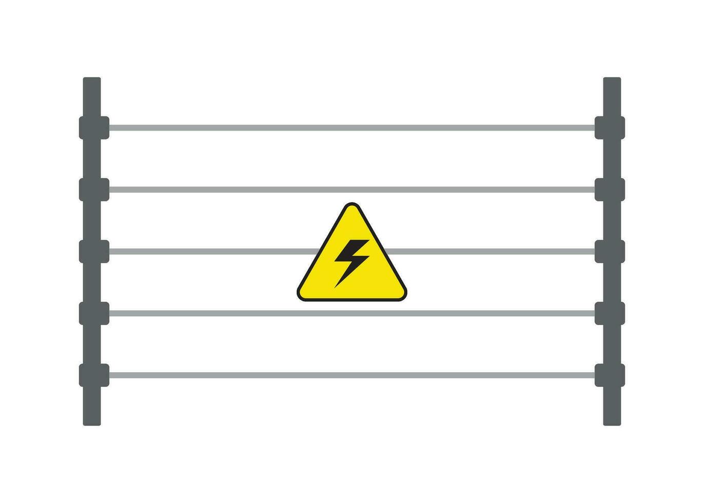 elektrisch Zaun Symbol Design Vektor isoliert