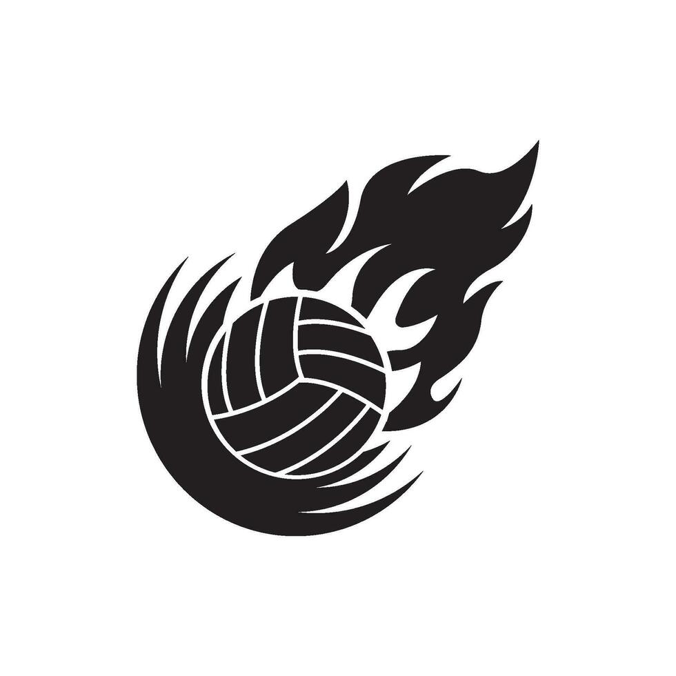 Volleyball Logo Symbol Design Vektor Illustration