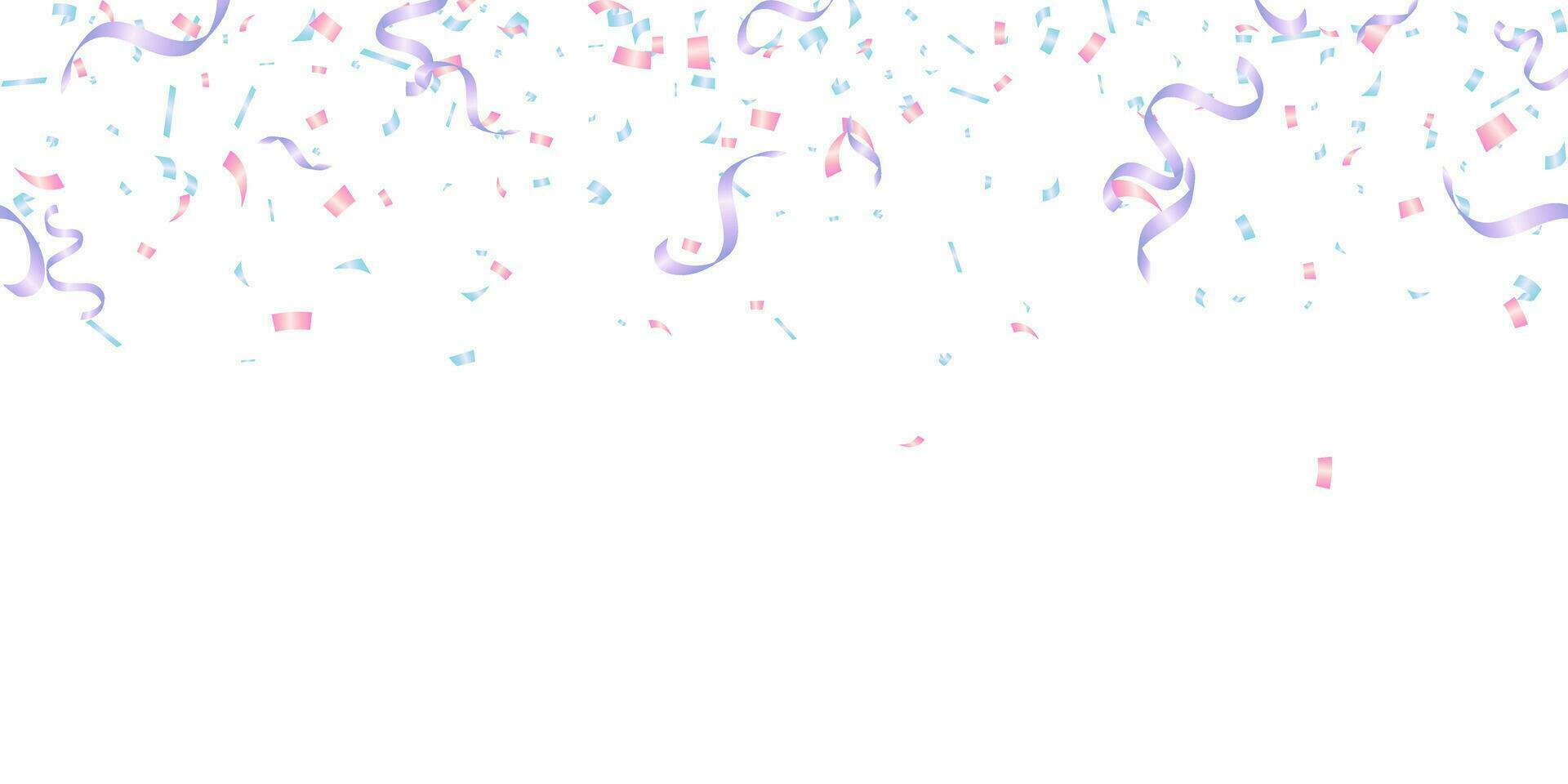 Hintergrund Illustration mit pastellfarben Konfetti zum Feier, Urlaub und Gruß Karte vektor