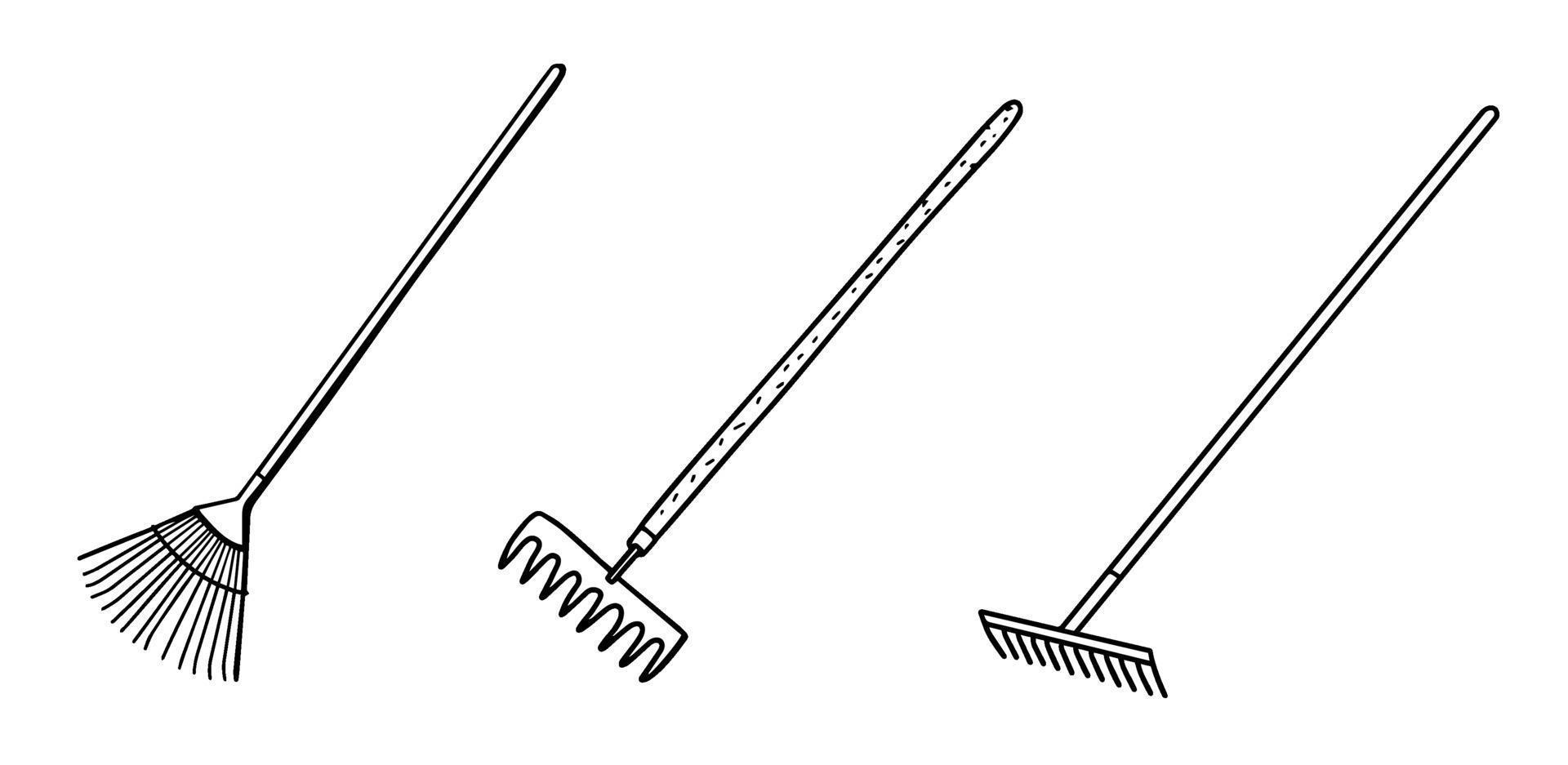 Erdrechen zum Auflockern des Bodens. Vektor-Illustration vektor