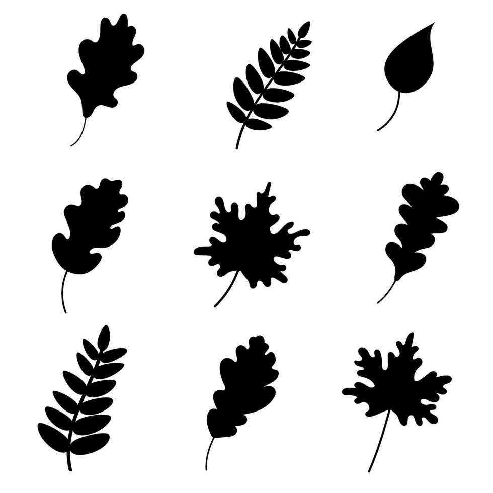 Herbst gefallene Blätter. Vektor-Illustration vektor