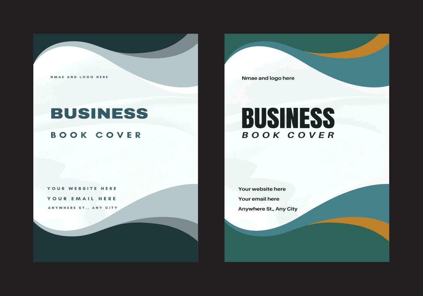 företag bok och broschyr omslag design mall vektor