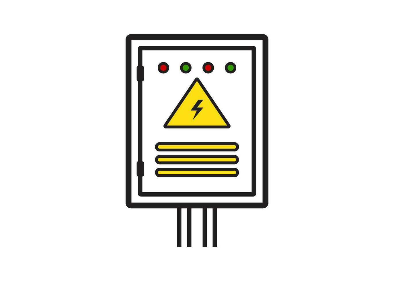 elektrisch Panel Symbol Design Vektor isoliert