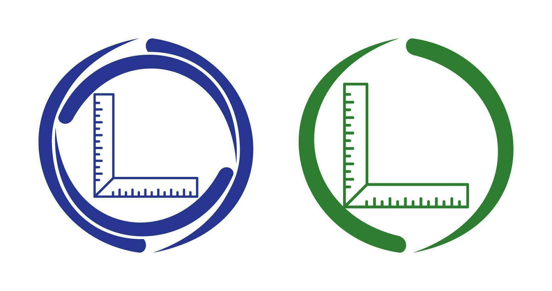 quadratisches Lineal-Vektorsymbol vektor