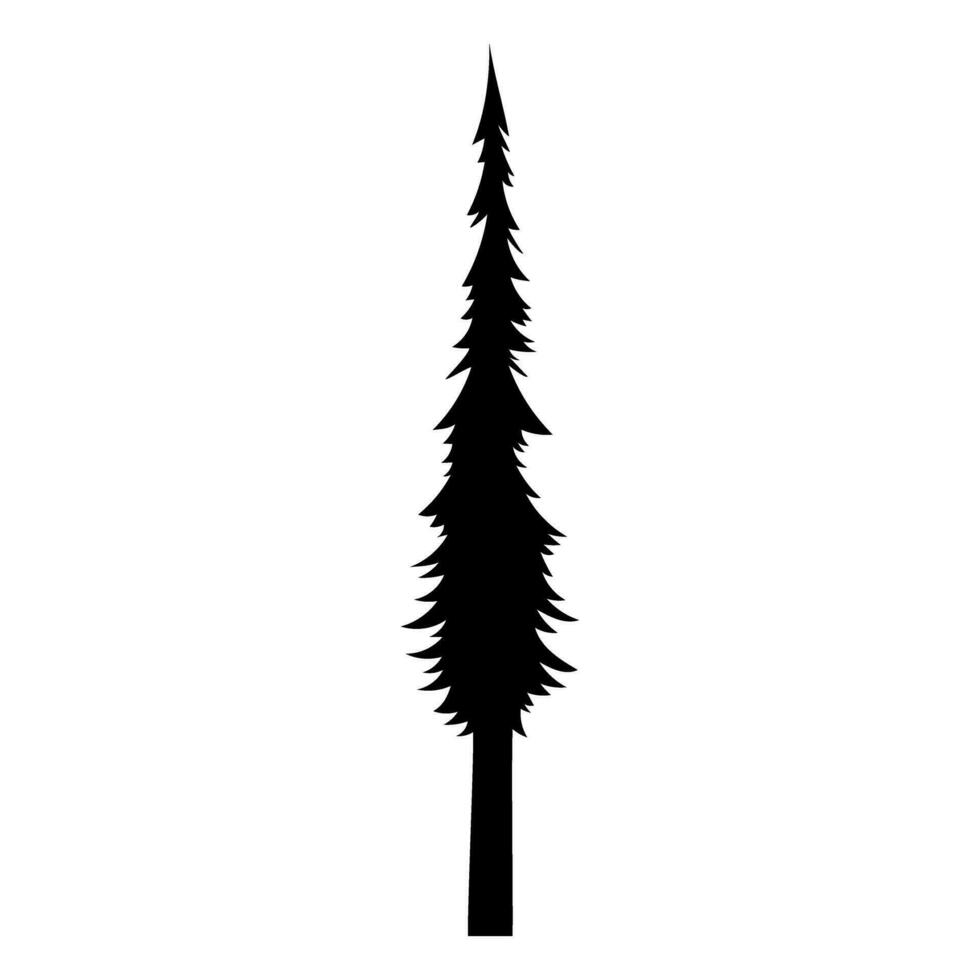 tall träd ikon vektor. jul träd illustration tecken. tall symbol eller logotyp. vektor