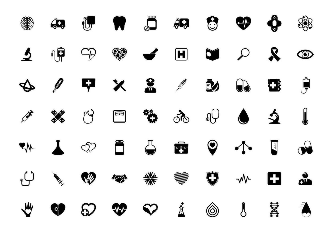 medizinisch und Gesundheitswesen Symbole. editierbar Design, geeignet zum Apps, Netz Design, ux, ui Kit vektor