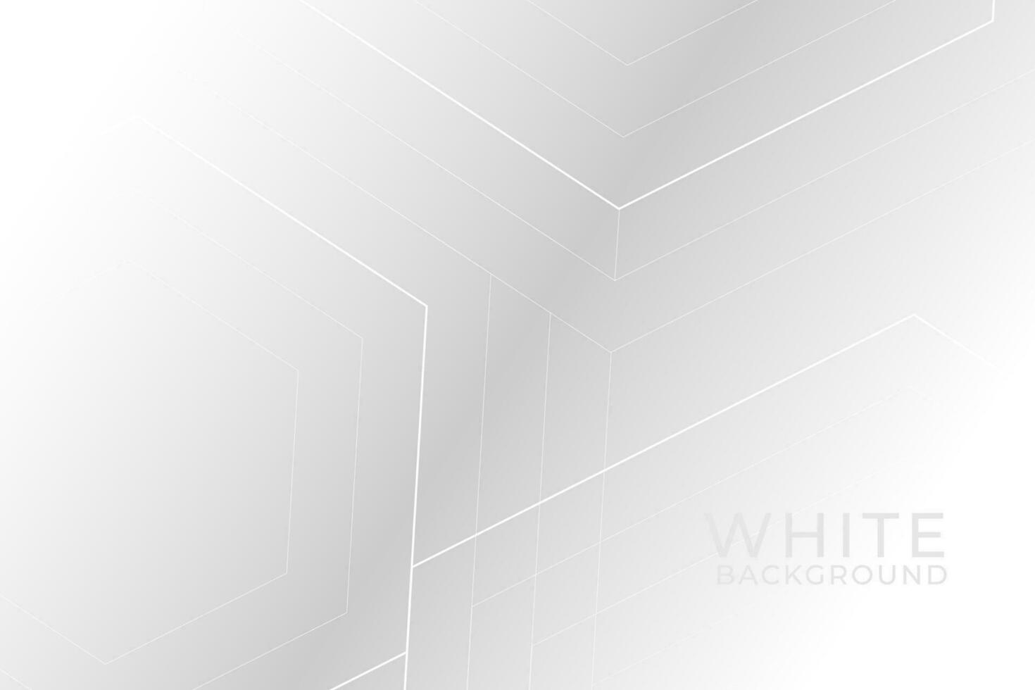 abstrakt vit och grå bakgrund med linje former vektor