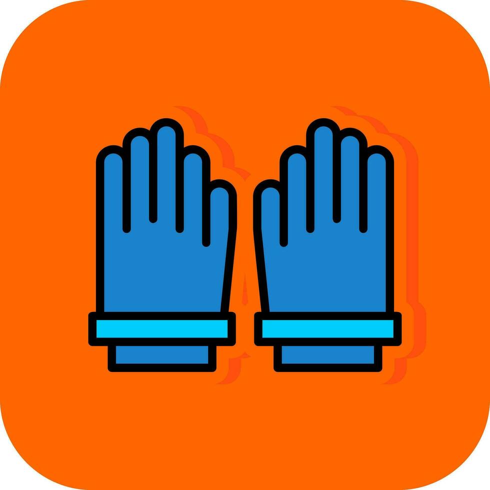 Handschuhe-Vektor-Icon-Design vektor