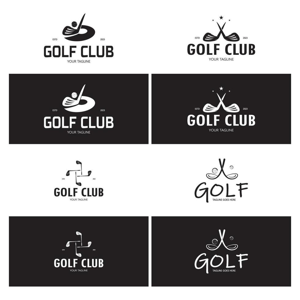 golf boll logotyp, golf design pinne logotyp, logotyp för professionell golf team, golf klubb, turnering, golf Lagra företag, golf kurs, händelse vektor