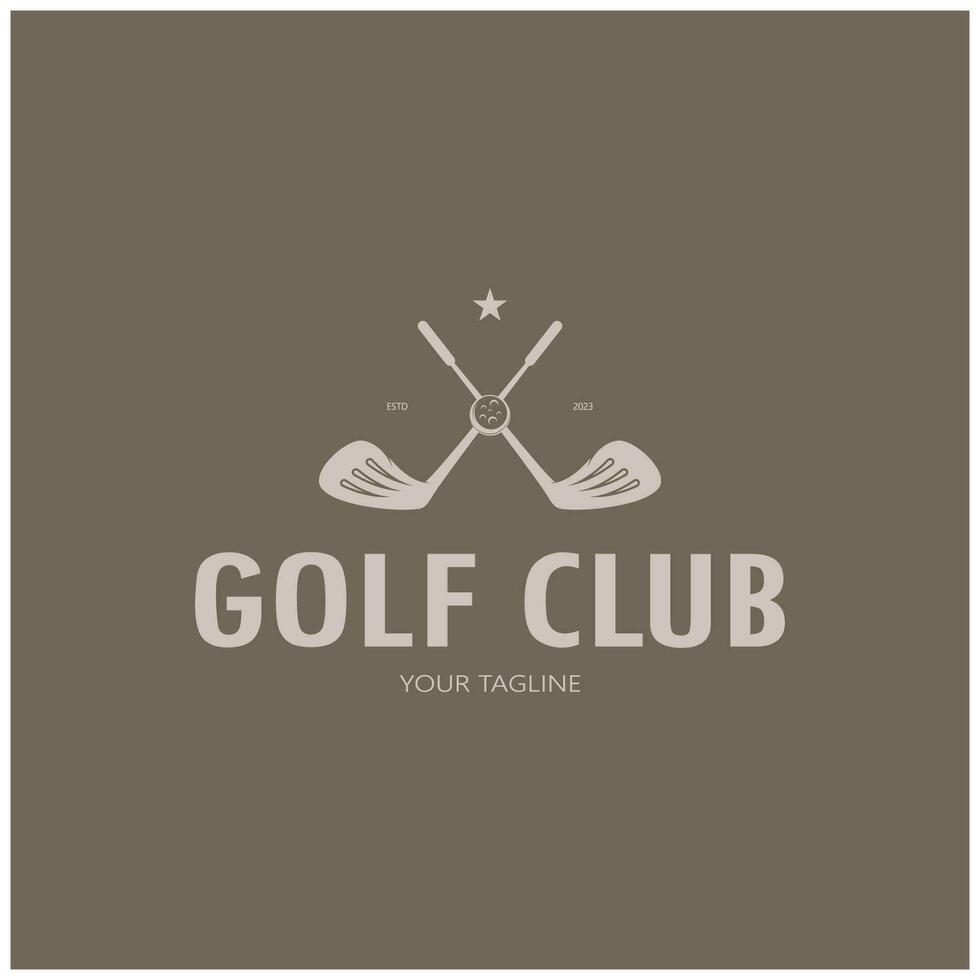 Golf Ball Logo, Golf Design Stock Logo, Logo zum Fachmann Golf Team, Golf Verein, Turnier, Golf Geschäft Geschäft, Golf Kurs, Veranstaltung vektor