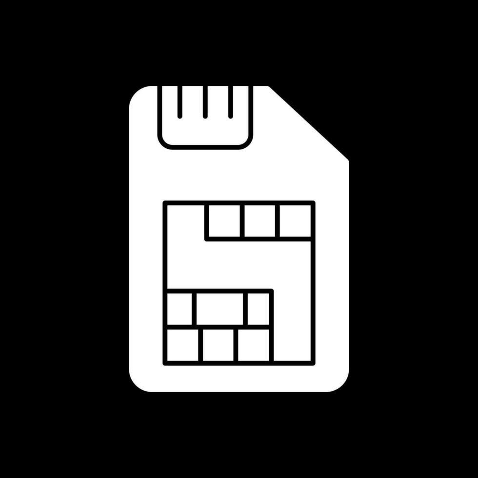 sim Karte Vektor Symbol Design