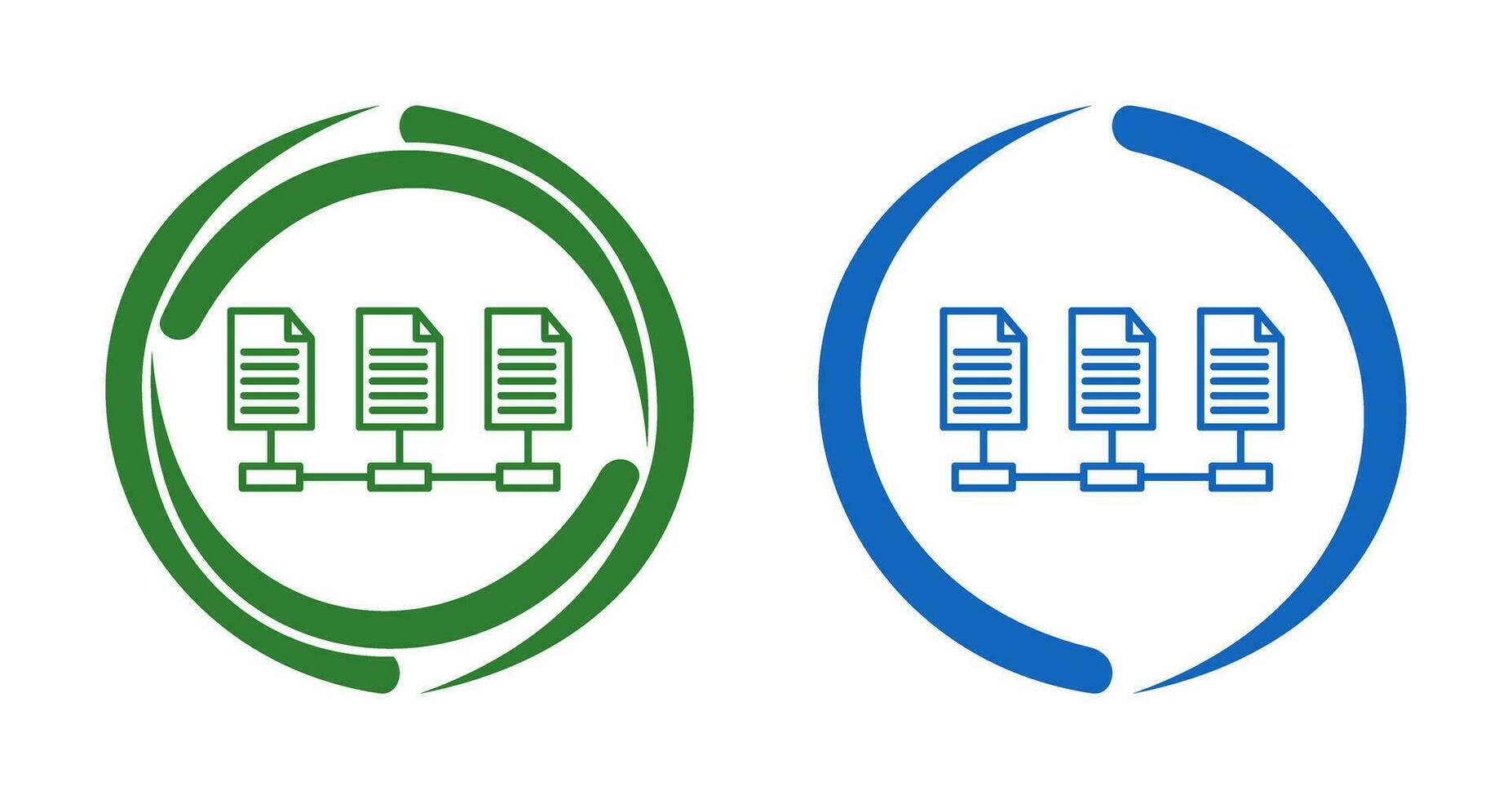 Vektorsymbol für Netzwerkdateien vektor