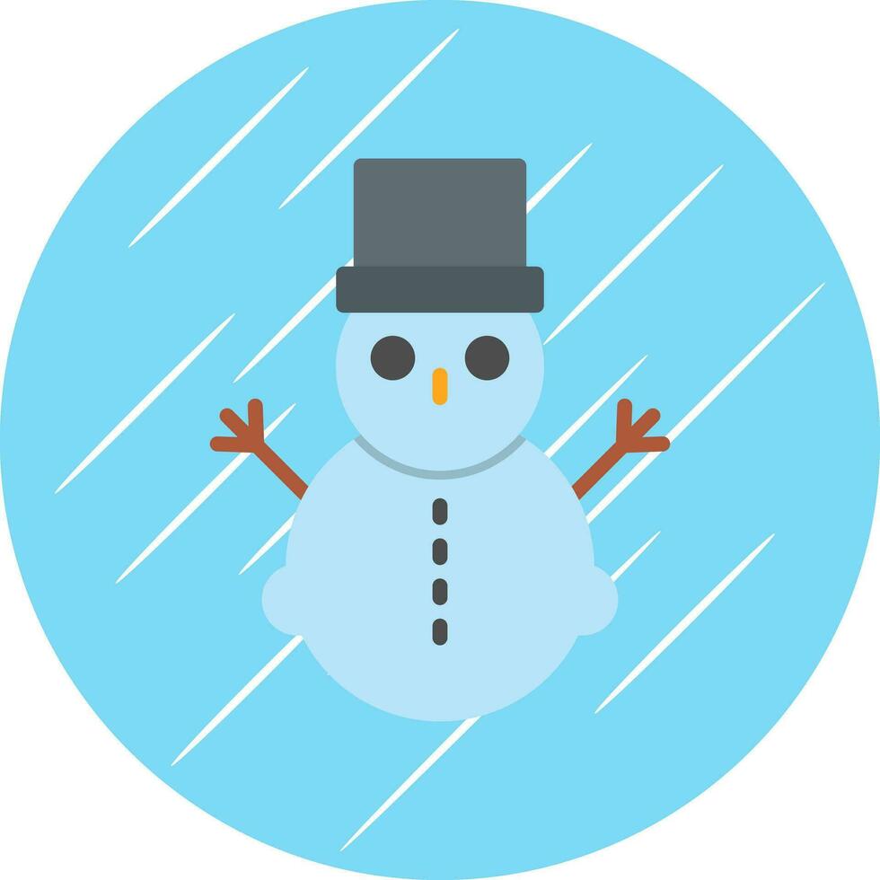 Schneemann-Vektor-Icon-Design vektor