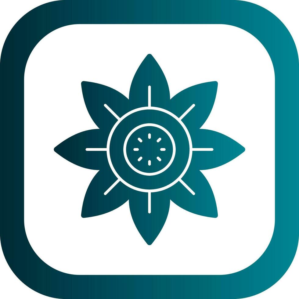 Sonnenblumen-Vektor-Icon-Design vektor