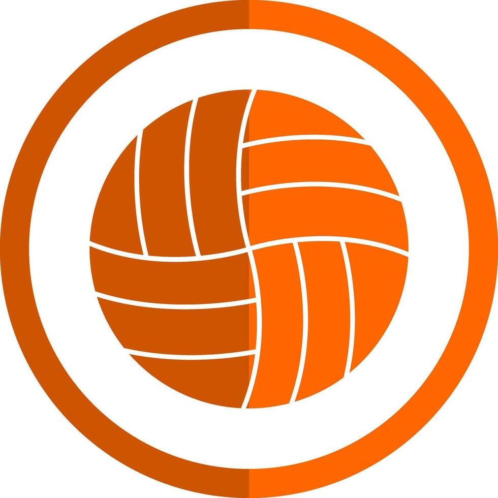 Volleyball-Vektor-Icon-Design vektor