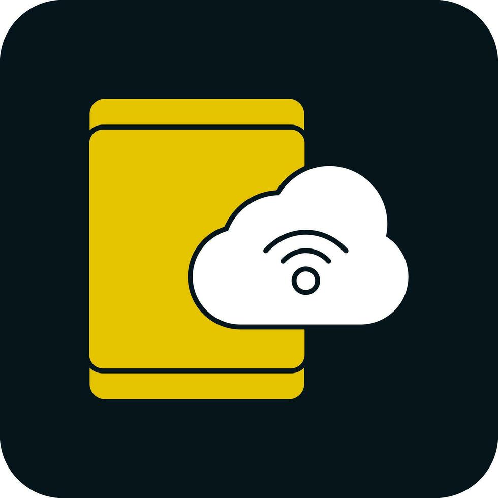 Cloud-Speicher-Vektor-Icon-Design vektor