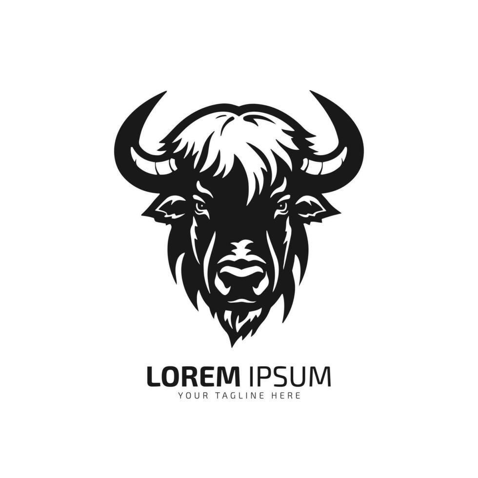 minimal und abstrakt Logo von Ochse Symbol Stier Vektor Silhouette isoliert Design Kunst