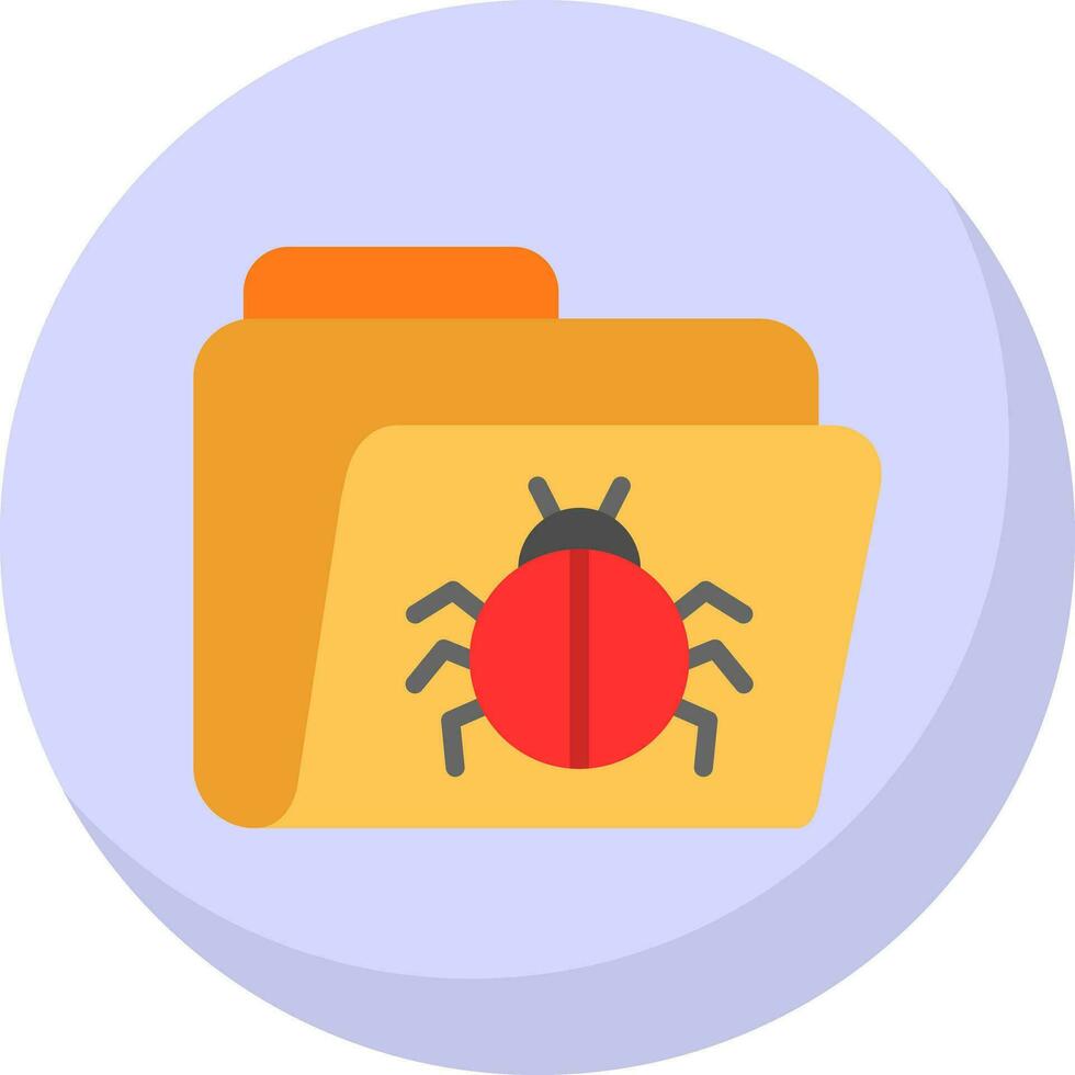 Bug-Vektor-Icon-Design vektor