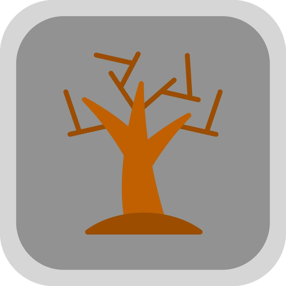 trockenes Baum-Vektor-Icon-Design vektor