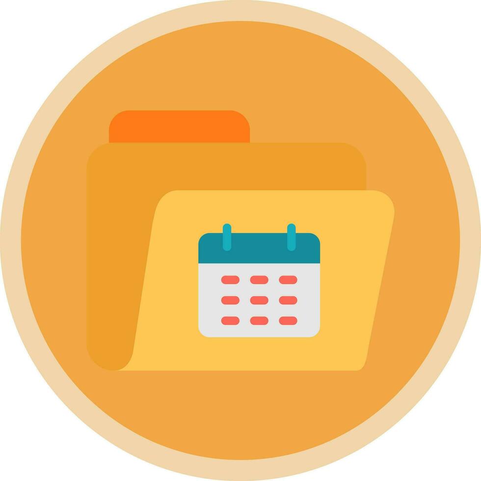 Kalender-Vektor-Icon-Design vektor