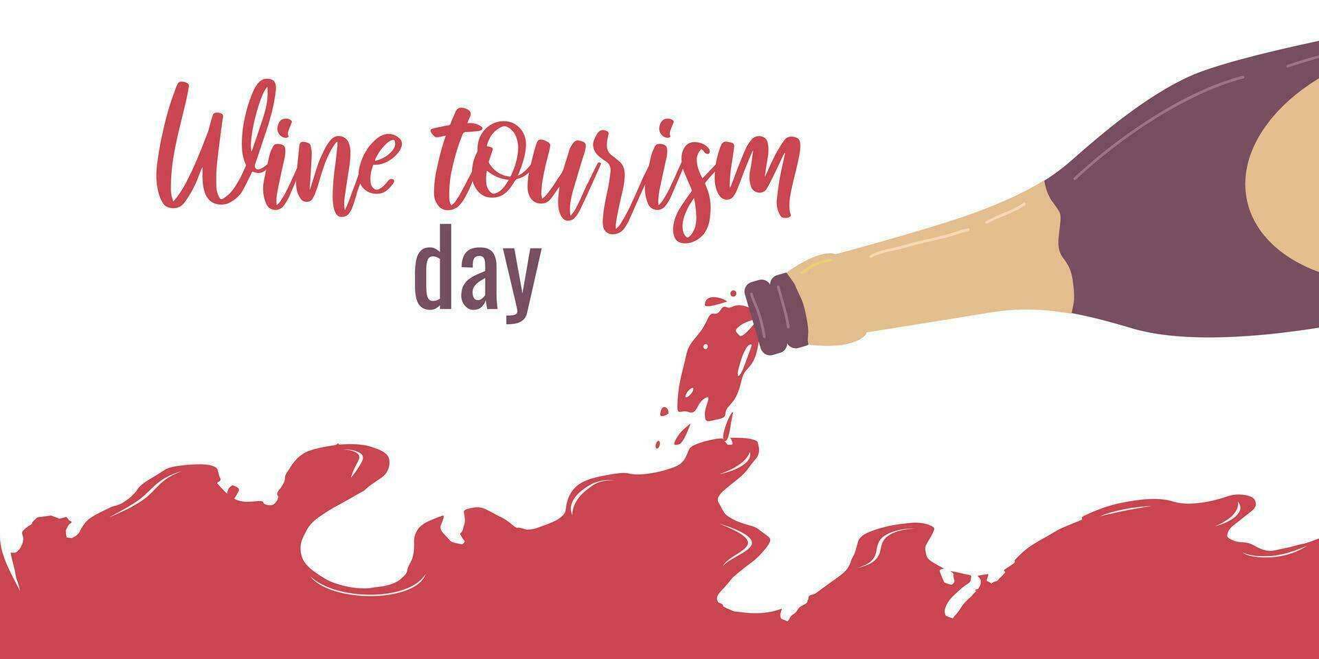 vin turism dag. begrepp av de Semester. vektor