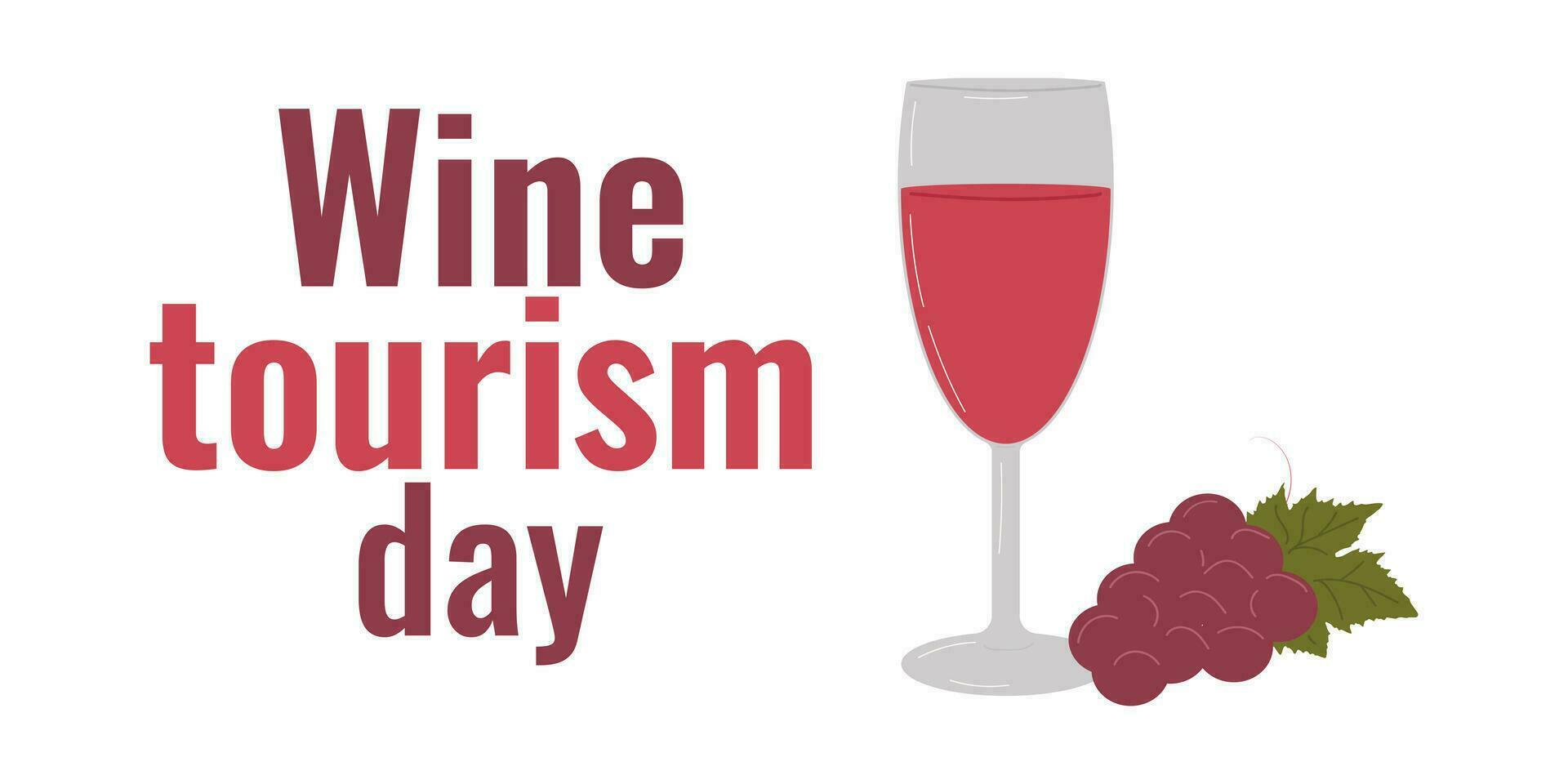 vin turism dag. begrepp av de Semester. vektor