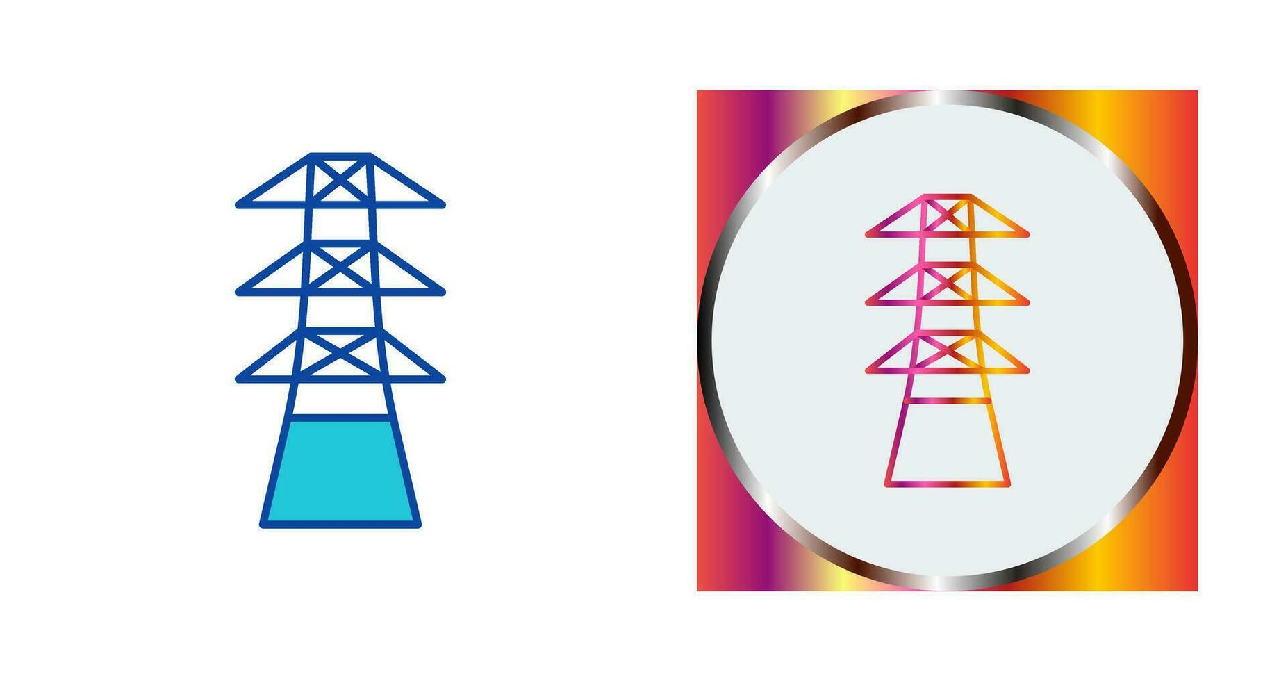 einzigartiges Turmvektorsymbol vektor