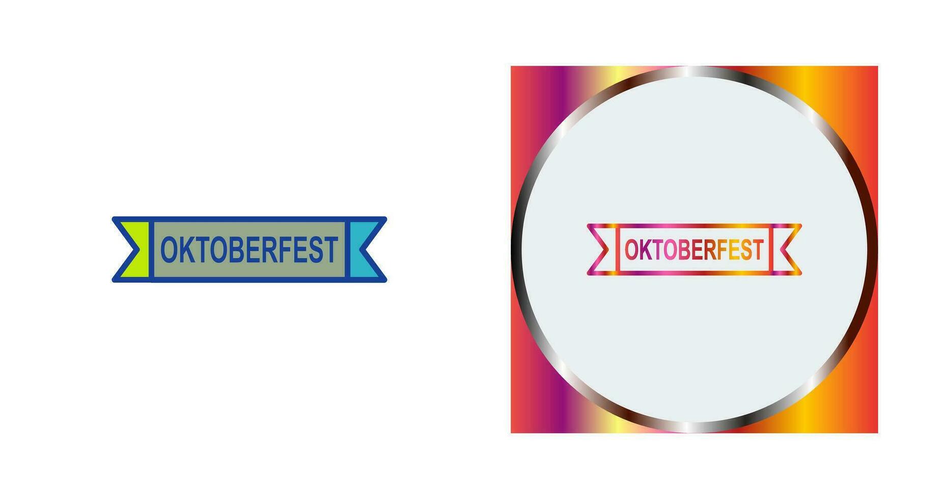 oktoberfest baner vektor ikon