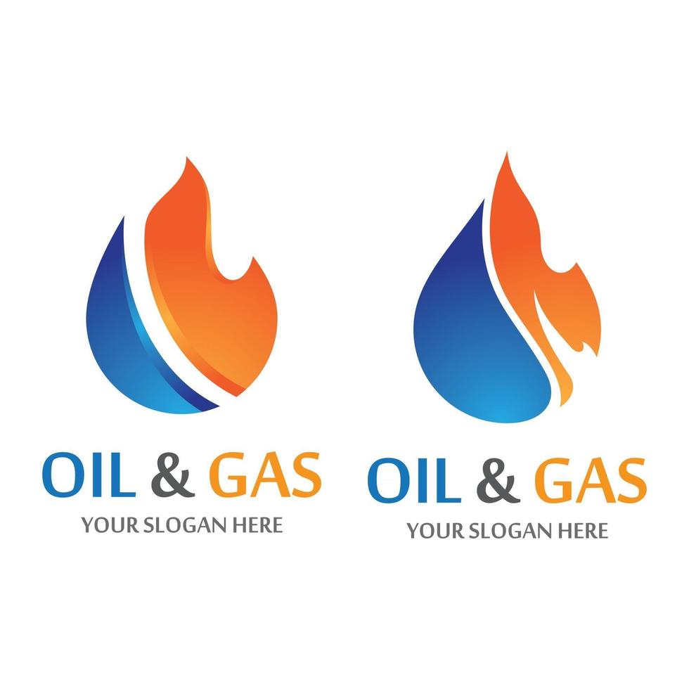 Öl- und Gas-Logo-Bilder vektor