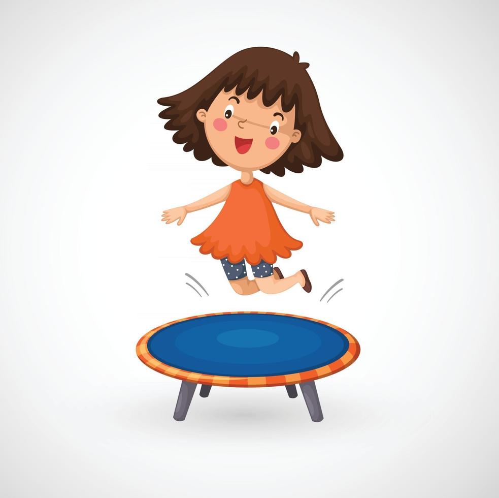 illustration av den isolerade flickan som sitter i stol vektor
