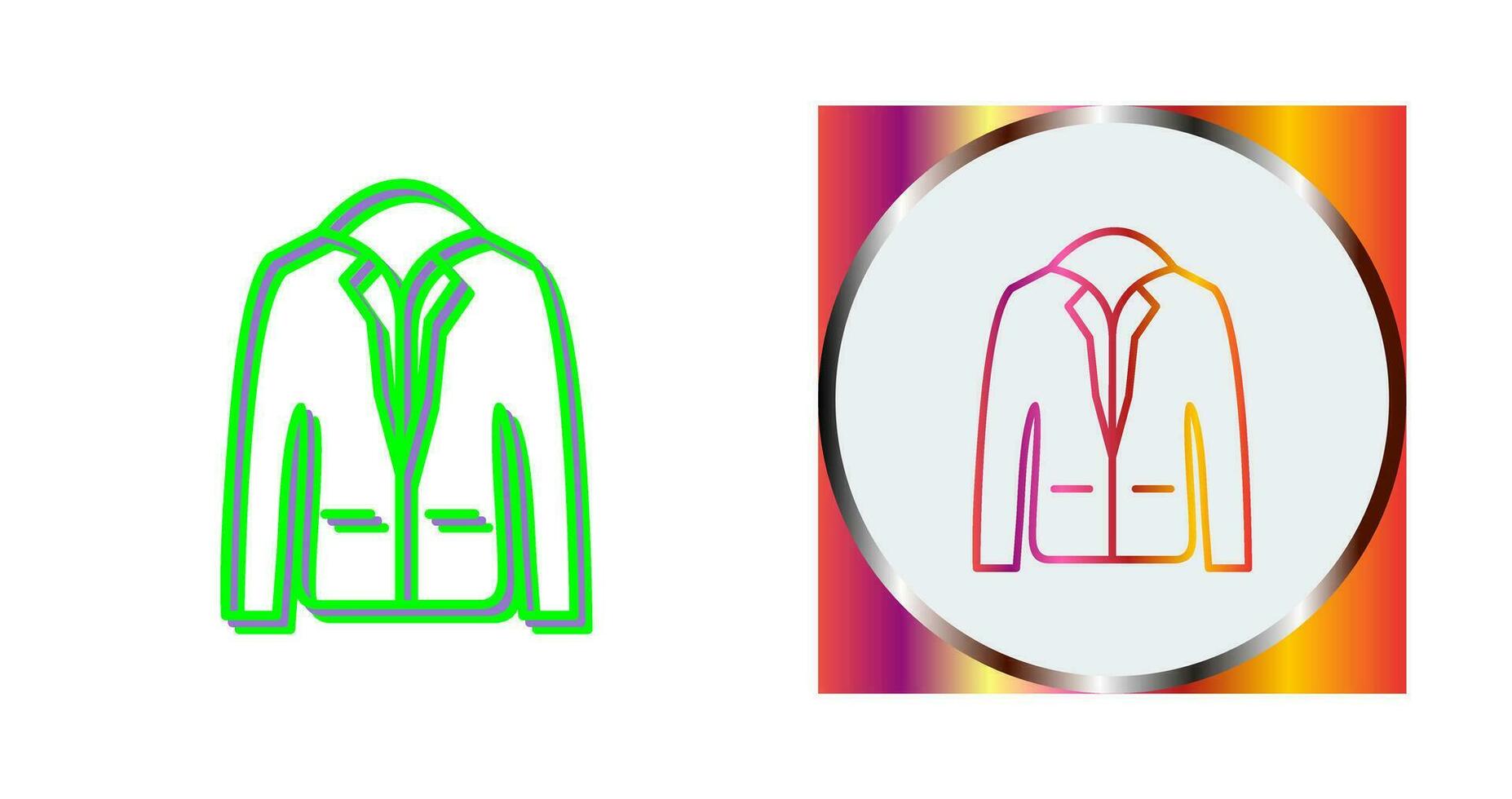 Vektorsymbol für stilvolle Jacke vektor