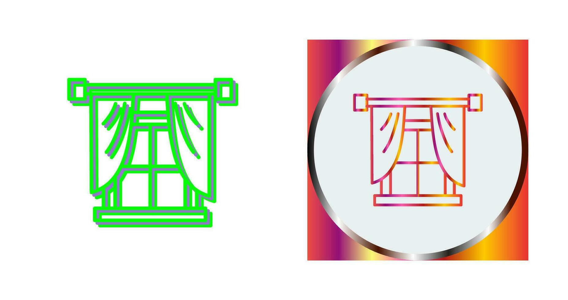 Fenstervektorsymbol vektor