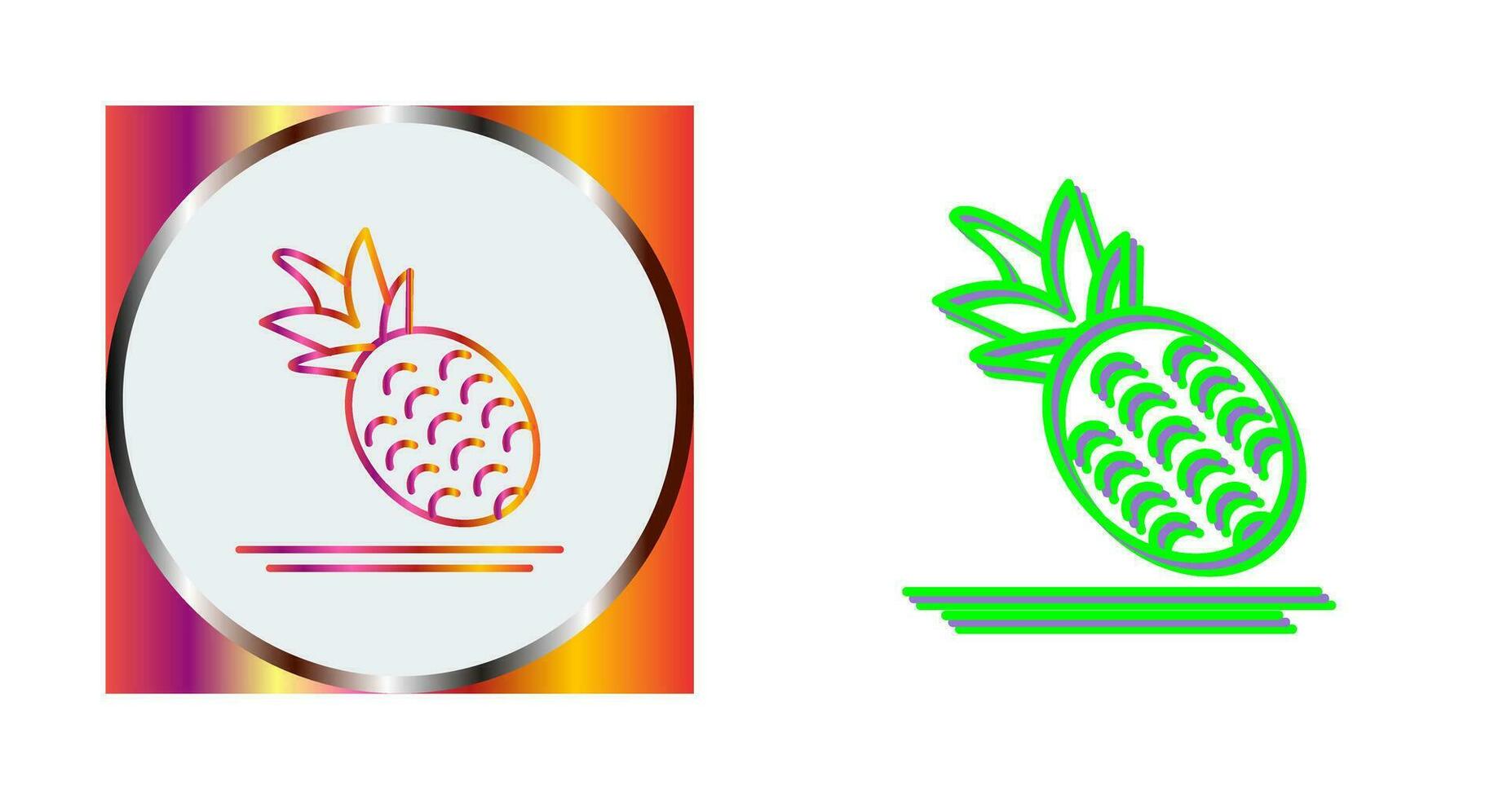 Ananas-Vektor-Symbol vektor