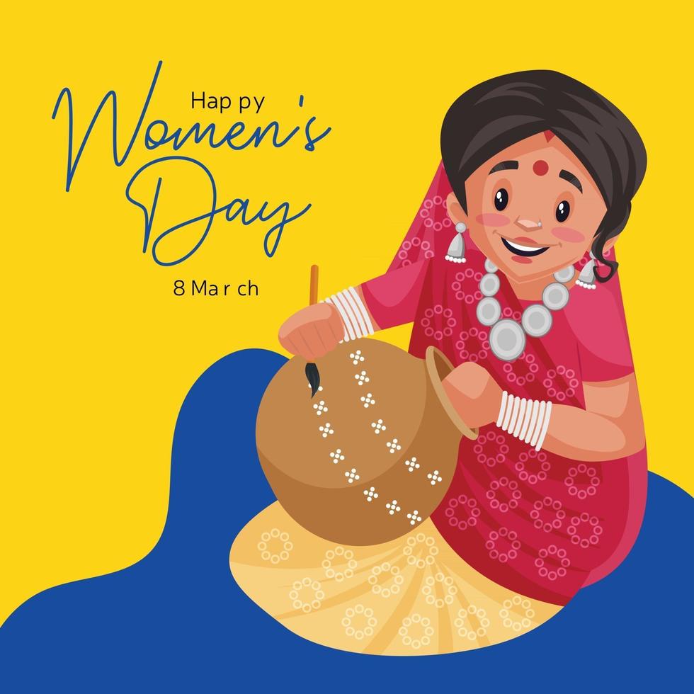 Happy Women's Day Banner-Design vektor