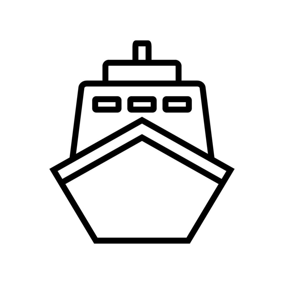 enkel fartyg ikon. hav transport frakt fartyg. vektor. vektor