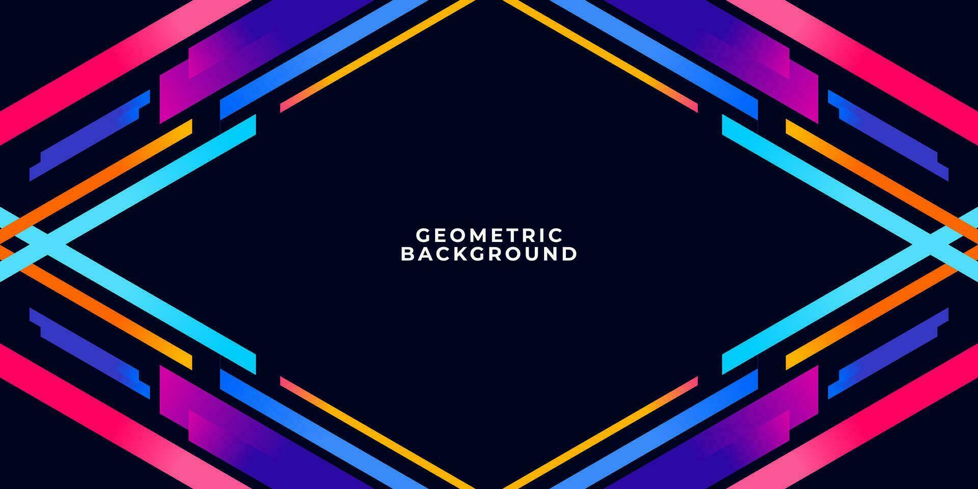 Prämie bunt abstrakt Hintergrund mit geometrisch Gradient modern Formen vektor