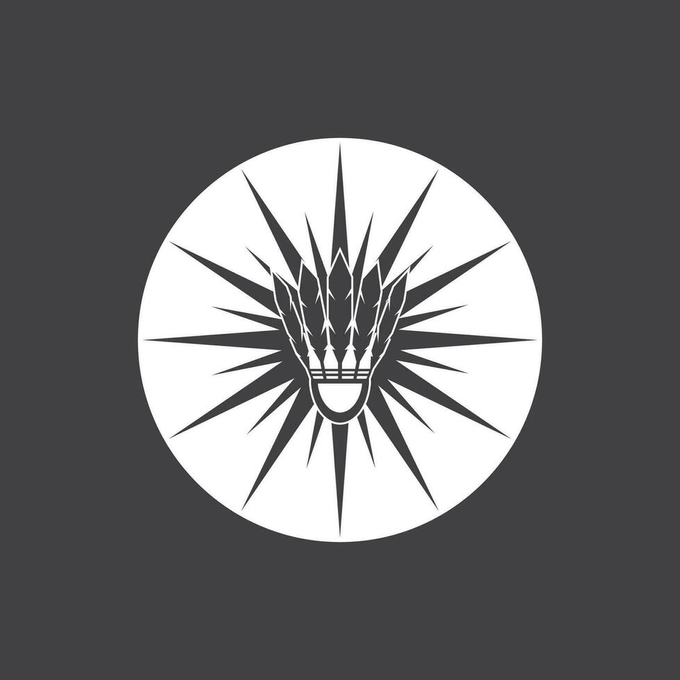 badminton sport ikon och symbol vektor mall illustration