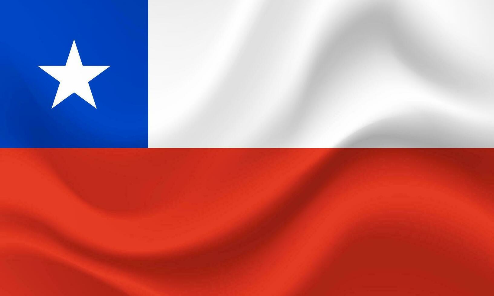 Flagge von Chile. Chile Flagge. Vektor Chile Illustration. offiziell Farben und Anteil. Chile Banner. Symbol, Symbol.