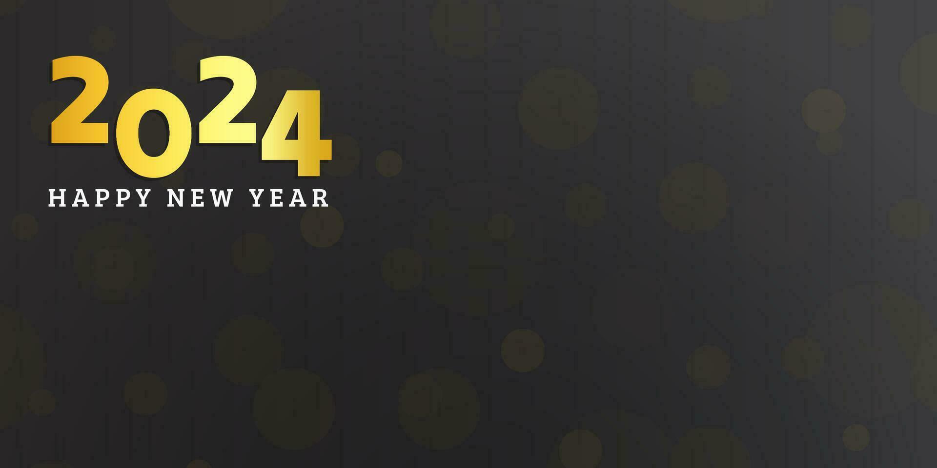 2024 ny år abstrakt skinande Färg guld Vinka design element, lyx ny år bakgrund, ny år hälsningar kort vektor