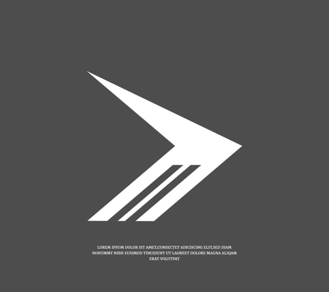 Flügel oder Pfeil Logo Design Vorlage vektor