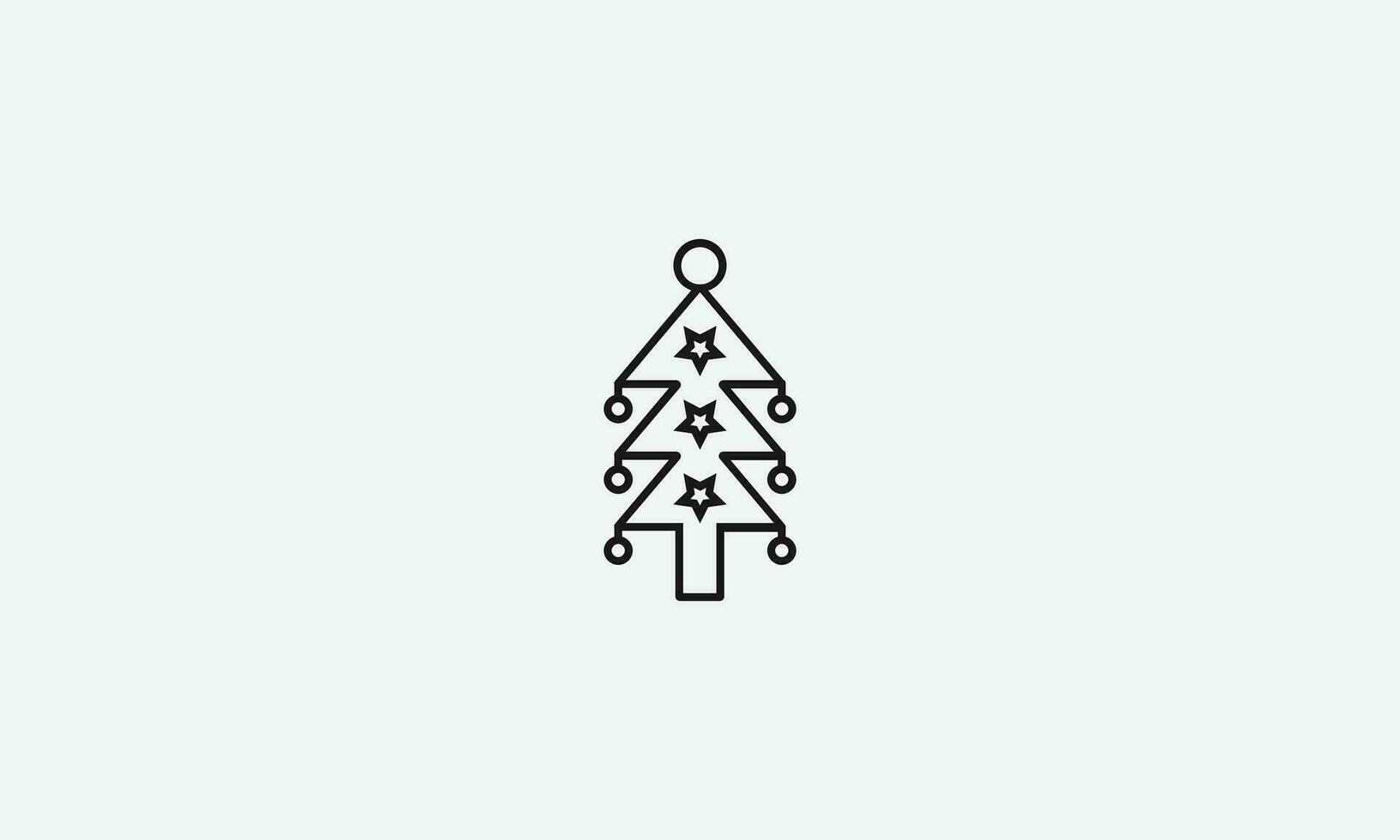 Weihnachten Baum Vektor Logo Symbol Design